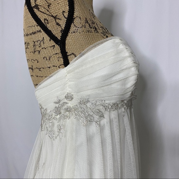 WTOO Strapless Floral Applique Wedding Dress - Picture 8 of 14